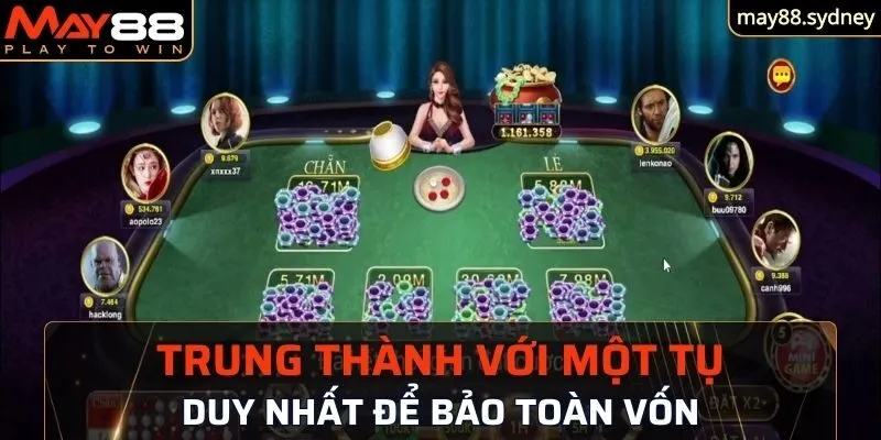 Trung thành với một tụ duy nhất để bảo toàn vốn